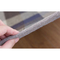 萩原 インド綿ウール混ボンディングラグ メルモ 幅1300×奥行1850mm ブルー 270065505 1枚（直送品）