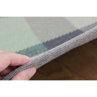 萩原 インド綿ウール混ボンディングラグ メルモ 幅1850×奥行1850mm グリーン 270065566 1枚（直送品）