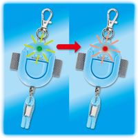 アスカ 防犯ブザー 生活防水 ブルー GE071B 3個（直送品）