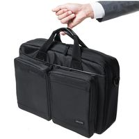 サンワダイレクト 軽量ビジネスバッグ（超撥水・2WAY・A4収納対応） 200-BAG122BK 1個（直送品）