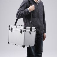 サンワダイレクト アルミカメラケース（サイズL） 200-BG005 1個（直送品）