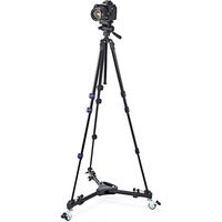 サンワダイレクト キャスター付き三脚台（ドリー撮影台車・折りたたみ式） 200-CAM027 1個（直送品）