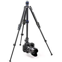 サンワダイレクト カメラ三脚（一眼レフ・デジカメ対応・5段階高さ調節・水準器搭載） 200-CAM031 1個（直送品）
