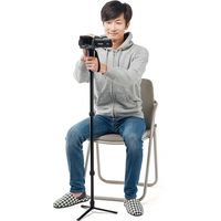 サンワダイレクト 自立一脚（簡易三脚・4段伸縮・最低535～最高1635mm） 200-DGCAM004 1個（直送品）