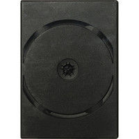 サンワダイレクト DVDトールケース（12枚収納・ブラック・ダブルサイズ・10枚セット） 200-FCD058BK 1個（直送品）