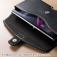 サンワダイレクト iPhone ベルトホルダー（iPhone 8/7/SE/6s対応・本革・Mサイズ・ブラウン） 200-PDA149BR 1個（直送品）