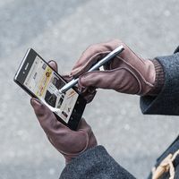 サンワダイレクト タッチペン（スマートフォン/タブレット・iPhone/iPad・導電繊維・スタイラスペン） 200-PEN031GY 1個（直送品）