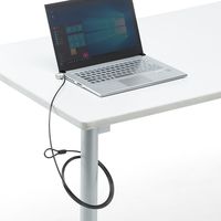 サンワダイレクト ノートPC盗難防止ワイヤー（シリンダー錠・ケーブル長2m・マスターキー対応・ブラック） 200-SL041BK 1個（直送品）