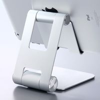 サンワダイレクト iPad・タブレットPCアルミスタンド（折りたたみ式） 200-STN002 1個（直送品）