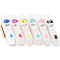 エプソン（EPSON）用 互換詰め替えインク 300-E80S6R2 （IC6CL80/70対応） 5回分 リセッター付き 1パック（6色入）（直送品）