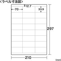 サンワダイレクト マルチ宛名ラベル（24面・100シート・A4） 300-RB18 1個（直送品）