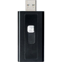 サンワダイレクト iPhone・iPad対応microSDカードリーダー 400-ADRIP08BK3 1個（直送品）