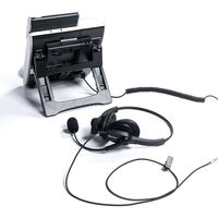 サンワダイレクト コールセンター用ヘッドセット/マイク搭載/RJ-9接続/両耳タイプ/ 400-HS041 1個（直送品）