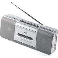 サンワダイレクト カセットプレーヤー（ラジカセ・ラジオ・ワイドFM・カセットテープ・USB再生・AC電源・乾電池） 400-MEDI027 1個（直送品）