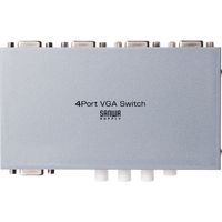 サンワダイレクト ディスプレイ切替器（VGA切替器・ミニD-sub15ピン・4台用） 400-SW025 1個（直送品）