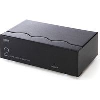 サンワダイレクト 高性能ディスプレイ分配器（VGA・ミニD-Sub15pin・アナログ用・2分配） 400-VGA005 1個（直送品）
