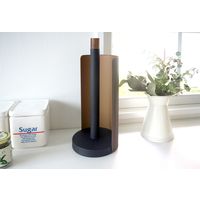 宮武製作所 木転写キッチンペーパースタンドTEER（ティール） ブラウン 幅130×奥行130×高さ305mm KP-400M_BR 1個（直送品）