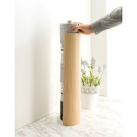 宮武製作所 木転写トイレットペーパースタンドTEER（ティール） ナチュラル 幅130×奥行130×高さ620mm TP-300M_NT 1個（直送品）