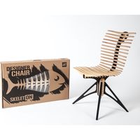 ベルシホーム スケルトンチェア（SkeletON chair） バーチ 55038 1脚（直送品）