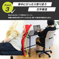 Netforce オフィスチェア キューチェア レッド メッシュ パソコン 事務 腰痛対策 1脚（直送品）