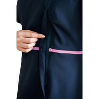 フォーク ワンピース ダークネイビー×ランジアパープル LL 3019SC-17-LL 1枚　白衣