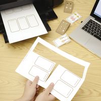 ササガワ 【OW】OA対応ピアス・イヤリング専用台紙 ホワイト LL 44-7641 1冊(10シート袋入(1シー