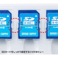 サンワサプライ SDカードケース（12枚収納・クリア） FC-MMC26CL 1個（直送品）