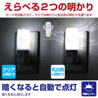 朝日電器 LEDナイトライト PM-L100(W) 1個