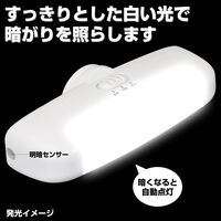 朝日電器 LEDセンサー付きライト PM-L75(W) 1個