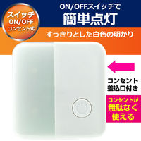 朝日電器 LEDスイッチ付ライト PM-LC101（W）（直送品）