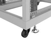 サンワサプライ 19インチサーバーラックパネルなし（24U）幅600×奥行1000×高さ1288mmライトグレー CP-SVN2410NPGYN 1台（直送品）