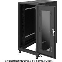 サンワサプライ 19インチサーバーラック（24U） 幅600×奥行900×高さ1288mm ブラック CP-SVN2490BKN 1台（直送品）