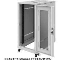 サンワサプライ 19インチサーバーラック（24U） 幅600×奥行900×高さ1288mm ライトグレー CP-SVN2490GYN 1台（直送品）