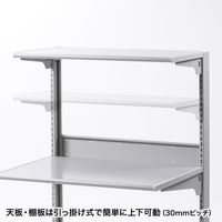 サンワサプライ スマートラック 幅900×奥行700×高さ1540mm グレー RAC-275 1台（直送品）