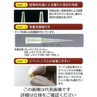 アズワン ビオラモサクラチップ(バルクパック) 1000μL ナチュラル V V-1000BN 1袋(1000本) 3-6504-05