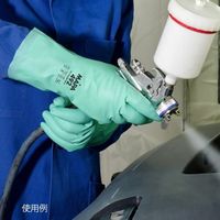 アズワン ニトリル手袋(滑止エンボス加工/内側綿加工仕上げ) M 492ー7 4-834-02 1双（直送品）