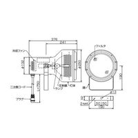 セリック 人工太陽照明灯 500Wシリーズ XC-500BF 1個 3-695-04（直送品）