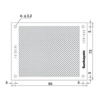 サンハヤト 小型ユニバーサル基板 ICB-93S 1個 4-200-15（直送品）