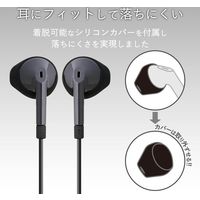 エレコム ステレオヘッドホン/セミオープン型/φ3.5/13.6mmドライバ/FAST MUSIC/F10IA/ブラック 1個