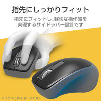 エレコム BlueLEDマウス/TIPS AIR/無線/3ボタン/ブラック M-TP10DBBK 1個