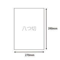 シモジマ 画用紙 八ツ切 クリーム A-02 002165100 1セット（10束）（直送品）