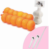 【ケース販売】ニンニクネット ラベル付き 20cm 004711715 1セット(100本入×100袋 合計10000本)（直送品）