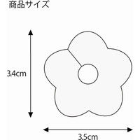 シモジマ ギフトクリップ フラワー レッド 004746501 1セット（50個入×10）（直送品）