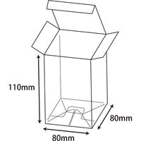 シモジマ クリスタルBOX W-2 006831200 1セット（10枚入×10）（直送品）