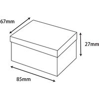 シモジマ 貼箱 No.1 ブラウン 006868406 1セット(100個)（直送品）