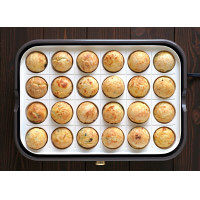 アイリスオーヤマ ricopa ミニホットプレート アイボリー MHP-R102-C 平面・たこ焼きプレート