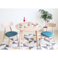 【軒先渡し】ヤマソロ ヤミー ダイニングテーブル 幅900×奥行900×高さ700mm ナチュラル 82-790 1台（直送品）