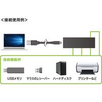 USBハブ　USB2.0　USB2.0×4　USBポート　USB-2H401BKN　サンワサプライ　1個
