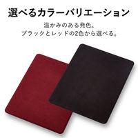 エレコム 生地テクスチャマウスパッド/フェイクスウェード/ブラック MP-TSBK 1個