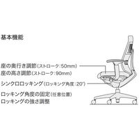 【組立設置込】コクヨ ウィザード3 ミドルマネージメント T型肘 樹脂脚 布張り フローリング用 ブラック×ブラック×ディープパープル 1脚（直送品）